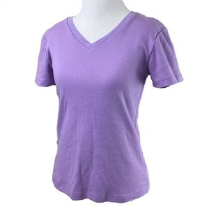 CANYON CREEK Purple V Neck T Shirt